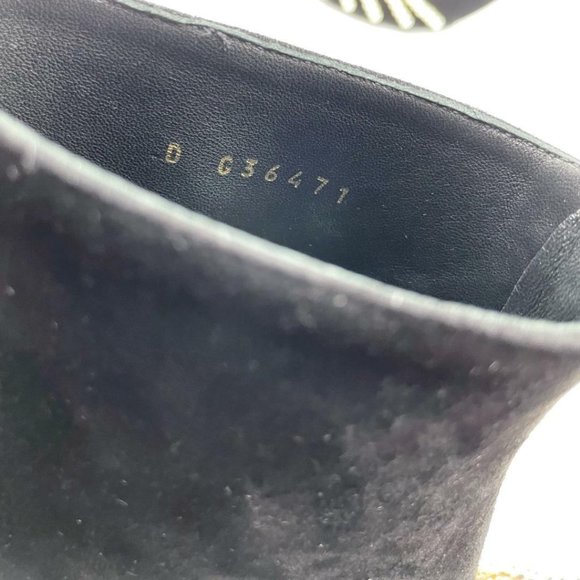 CHANEL 20A Suede Pearl Embellished CC Logo Heels Ankle Booties Boots - Picture 9 of 13